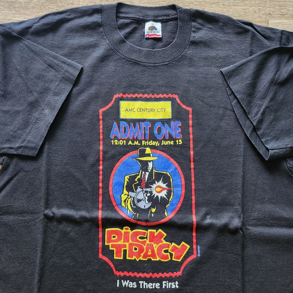 90s Disney Dick Tracy Movie Promo Tshirt